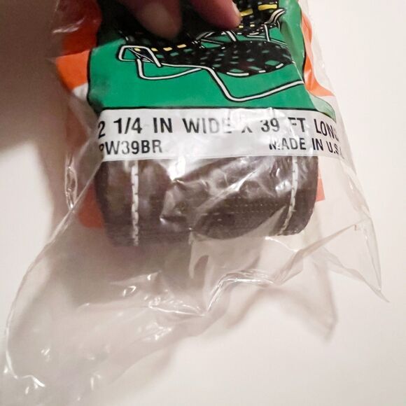 FROST KING Lawn Furniture Webbing 2 1/4"x 39 ft PW39BR BROWN with White Stripes - Picture 3 of 5